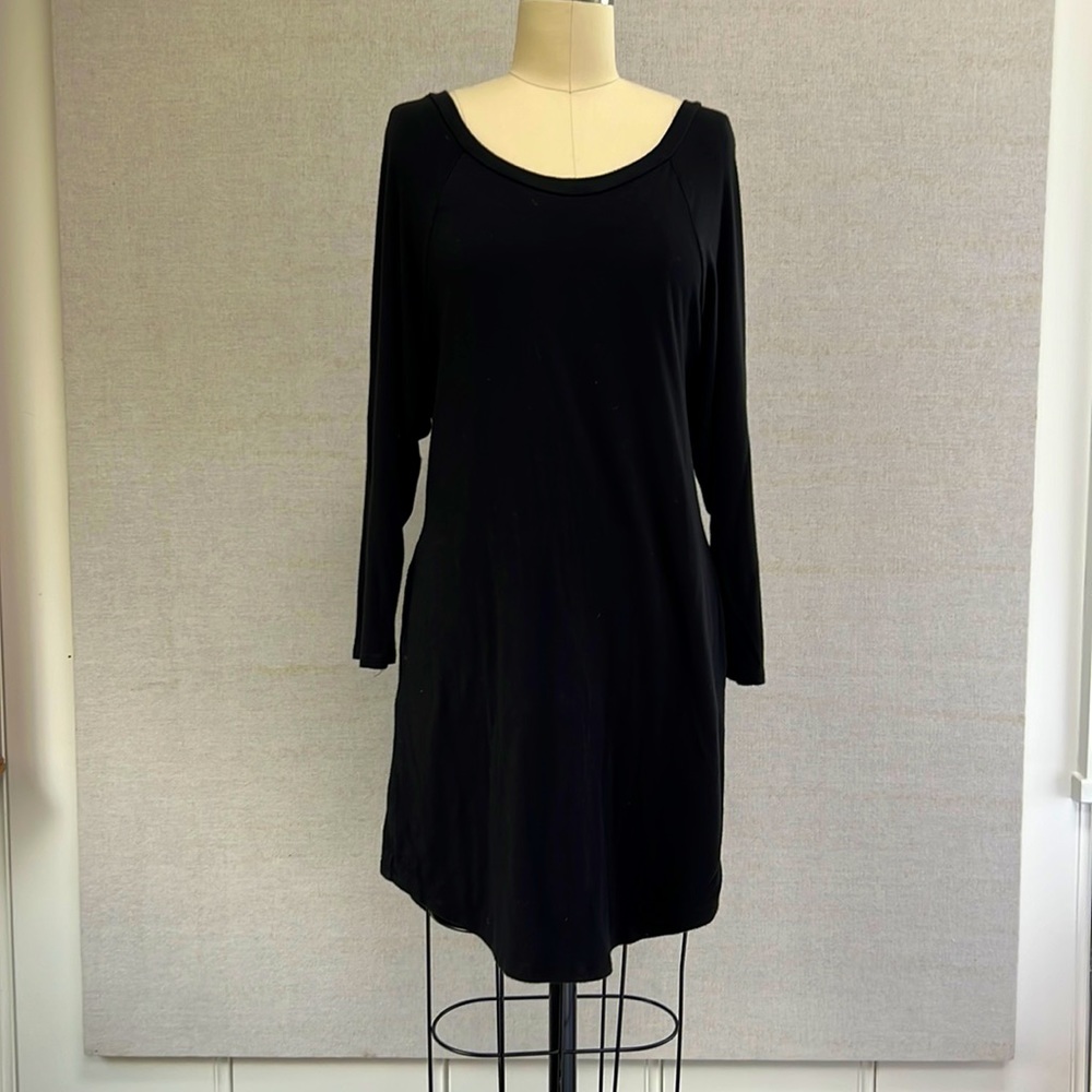 Organic John Patrick Black Day Dress - XS
